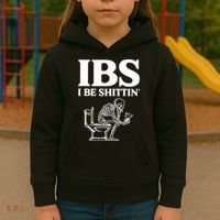 Skeleton I Be Shittin Ibs Funny Kids Hoodie thumb 3