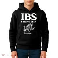 Skeleton I Be Shittin Ibs Funny Kids Hoodie thumb 4