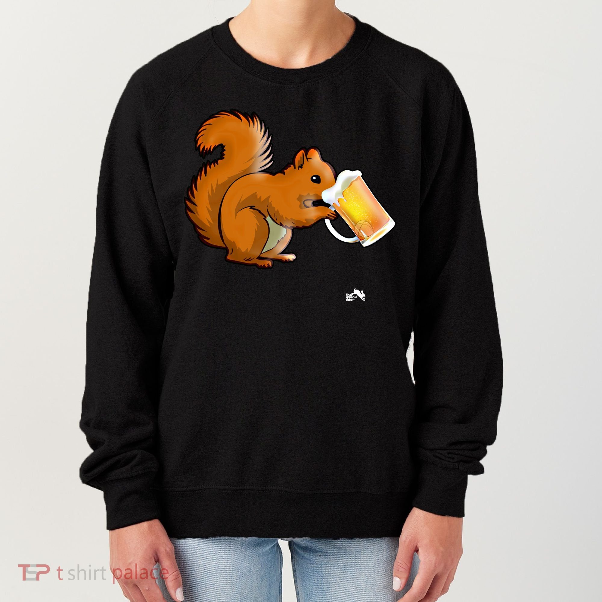 Squirrel Ing Beer For Animal Lovers Gift Beer Squirrel Cute Gift Women's Sweatshirt
