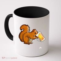 Squirrel Ing Beer For Animal Lovers Gift Beer Squirrel Cute Gift Coffee Mug thumb 0