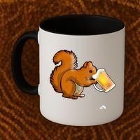 Squirrel Ing Beer For Animal Lovers Gift Beer Squirrel Cute Gift Coffee Mug thumb 2