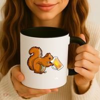 Squirrel Ing Beer For Animal Lovers Gift Beer Squirrel Cute Gift Coffee Mug thumb 3