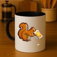 Squirrel Ing Beer For Animal Lovers Gift Beer Squirrel Cute Gift Coffee Mug thumb 4