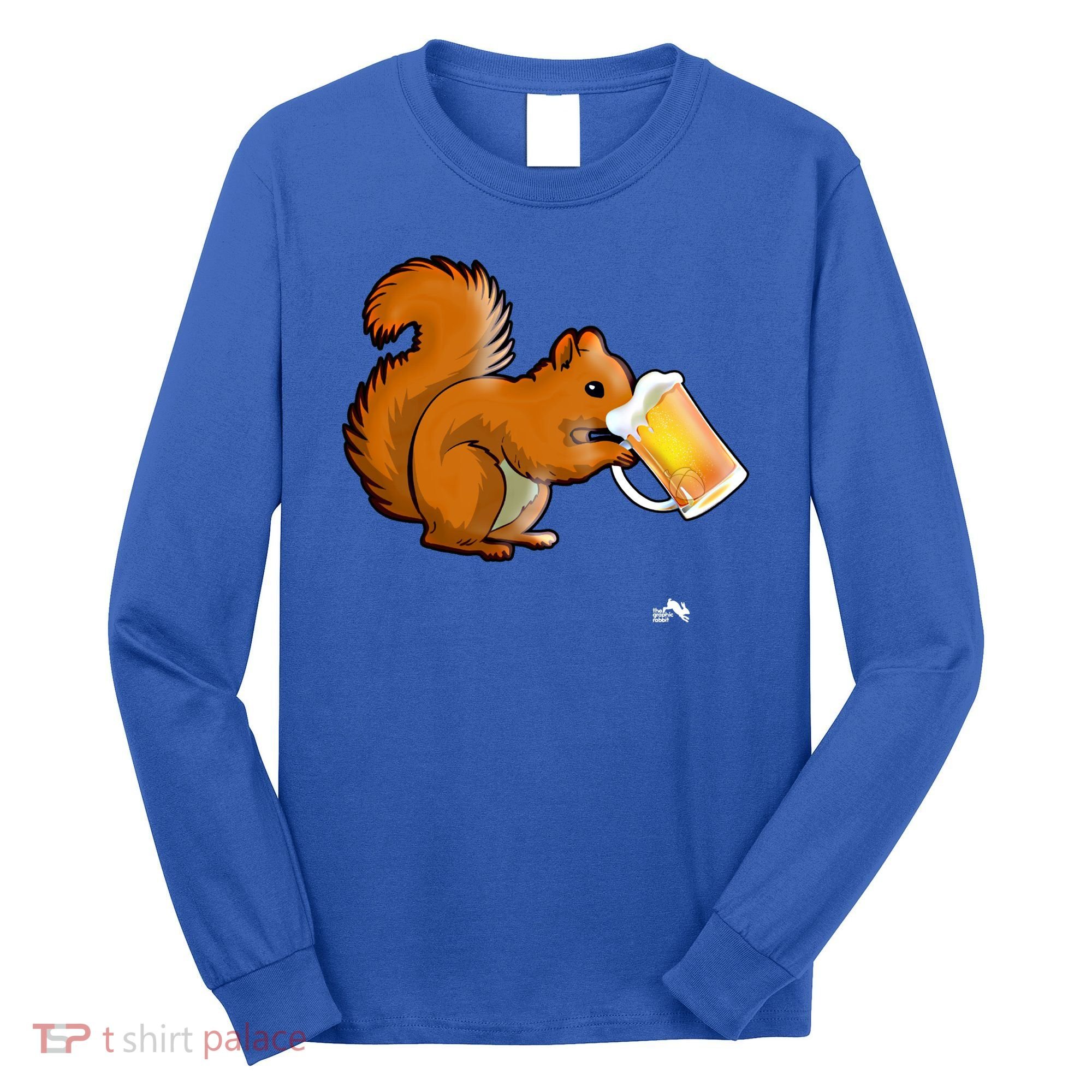 Squirrel Ing Beer For Animal Lovers Gift Beer Squirrel Cute Gift Long Sleeve Shirt