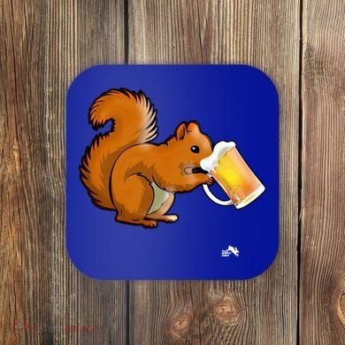 Squirrel Ing Beer For Animal Lovers Gift Beer Squirrel Cute Gift Coaster
