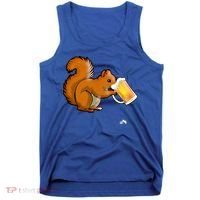 Squirrel Ing Beer For Animal Lovers Gift Beer Squirrel Cute Gift Tank Top thumb 0