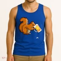 Squirrel Ing Beer For Animal Lovers Gift Beer Squirrel Cute Gift Tank Top thumb 3