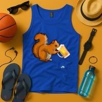 Squirrel Ing Beer For Animal Lovers Gift Beer Squirrel Cute Gift Tank Top thumb 4