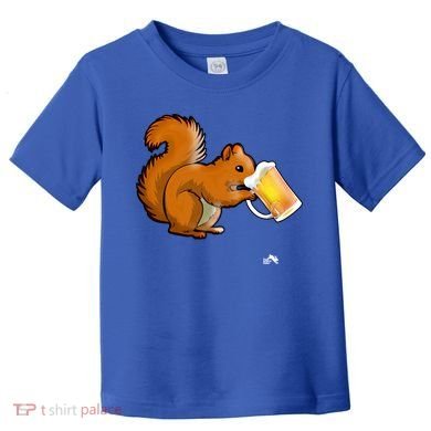 Squirrel Ing Beer For Animal Lovers Gift Beer Squirrel Cute Gift Toddler T-Shirt