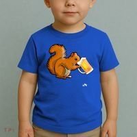 Squirrel Ing Beer For Animal Lovers Gift Beer Squirrel Cute Gift Toddler T-Shirt thumb 2