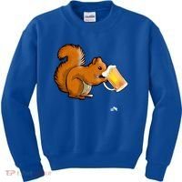 Squirrel Ing Beer For Animal Lovers Gift Beer Squirrel Cute Gift Kids Sweatshirt thumb 0