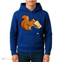 Squirrel Ing Beer For Animal Lovers Gift Beer Squirrel Cute Gift Kids Hoodie thumb 4