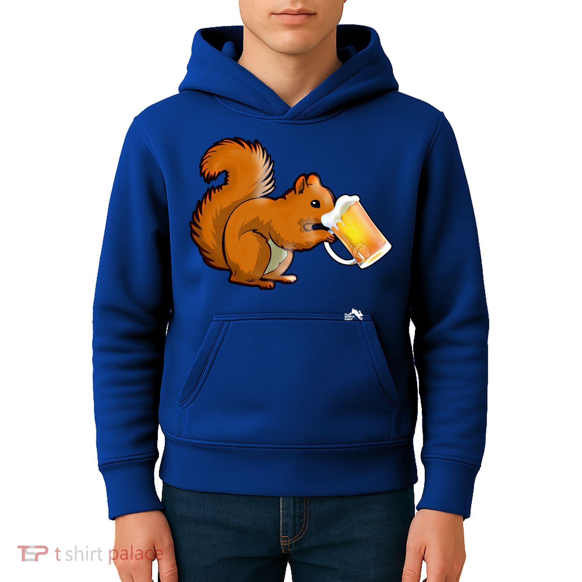 Squirrel Ing Beer For Animal Lovers Gift Beer Squirrel Cute Gift Kids Hoodie