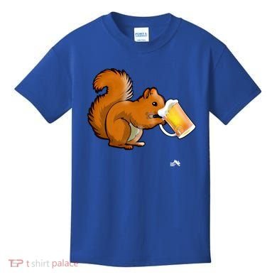 Squirrel Ing Beer For Animal Lovers Gift Beer Squirrel Cute Gift Kids T-Shirt