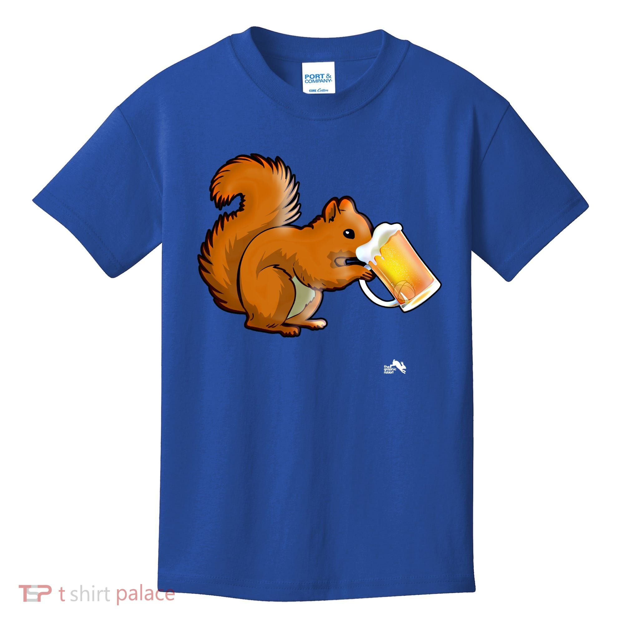 Squirrel Ing Beer For Animal Lovers Gift Beer Squirrel Cute Gift Kids T-Shirt