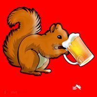 Squirrel Ing Beer For Animal Lovers Gift Beer Squirrel Cute Gift Santa Hat thumb 1