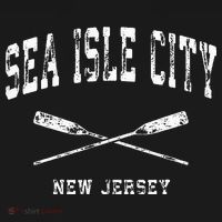 Sea Isle City New Jersey Vintage Nautical Crossed Oars T-Shirt thumb 7