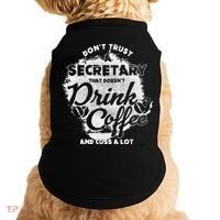 Secretary Ing Coffee Office Humor Administration Boss Funny Gift Doggie Tank thumb 0