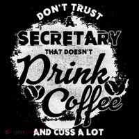 Secretary Ing Coffee Office Humor Administration Boss Funny Gift Women's Hoodie thumb 2