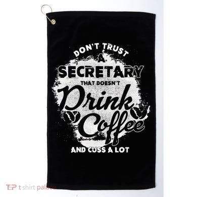 Secretary Ing Coffee Office Humor Administration Boss Funny Gift Golf Towel