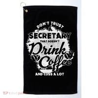 Secretary Ing Coffee Office Humor Administration Boss Funny Gift Golf Towel thumb 0