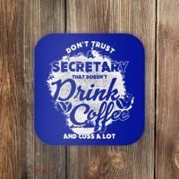 Secretary Ing Coffee Office Humor Administration Boss Funny Gift Coaster thumb 0