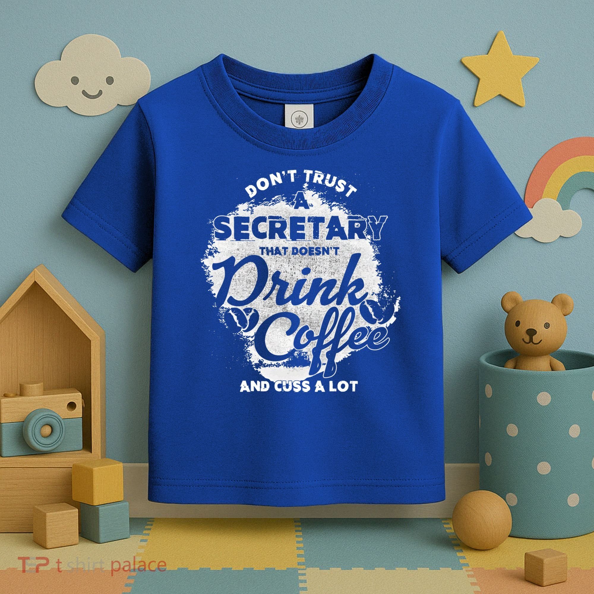 Secretary Ing Coffee Office Humor Administration Boss Funny Gift Toddler T-Shirt