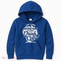 Secretary Ing Coffee Office Humor Administration Boss Funny Gift Kids Hoodie thumb 0