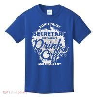 Secretary Ing Coffee Office Humor Administration Boss Funny Gift Kids T-Shirt thumb 0