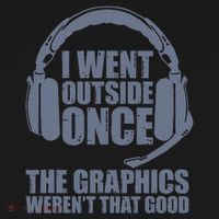 Sorry I Can't Hear You I'm Gaming By Dat Adult Grey I Went Outside Once Mousepad thumb 1