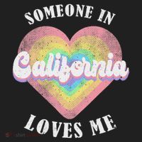 Someone In California Loves Me Heart Retro Groovy Hat thumb 2