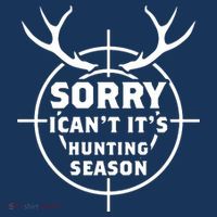 Sorry I Can`t It`s Hunting Season Apron thumb 3