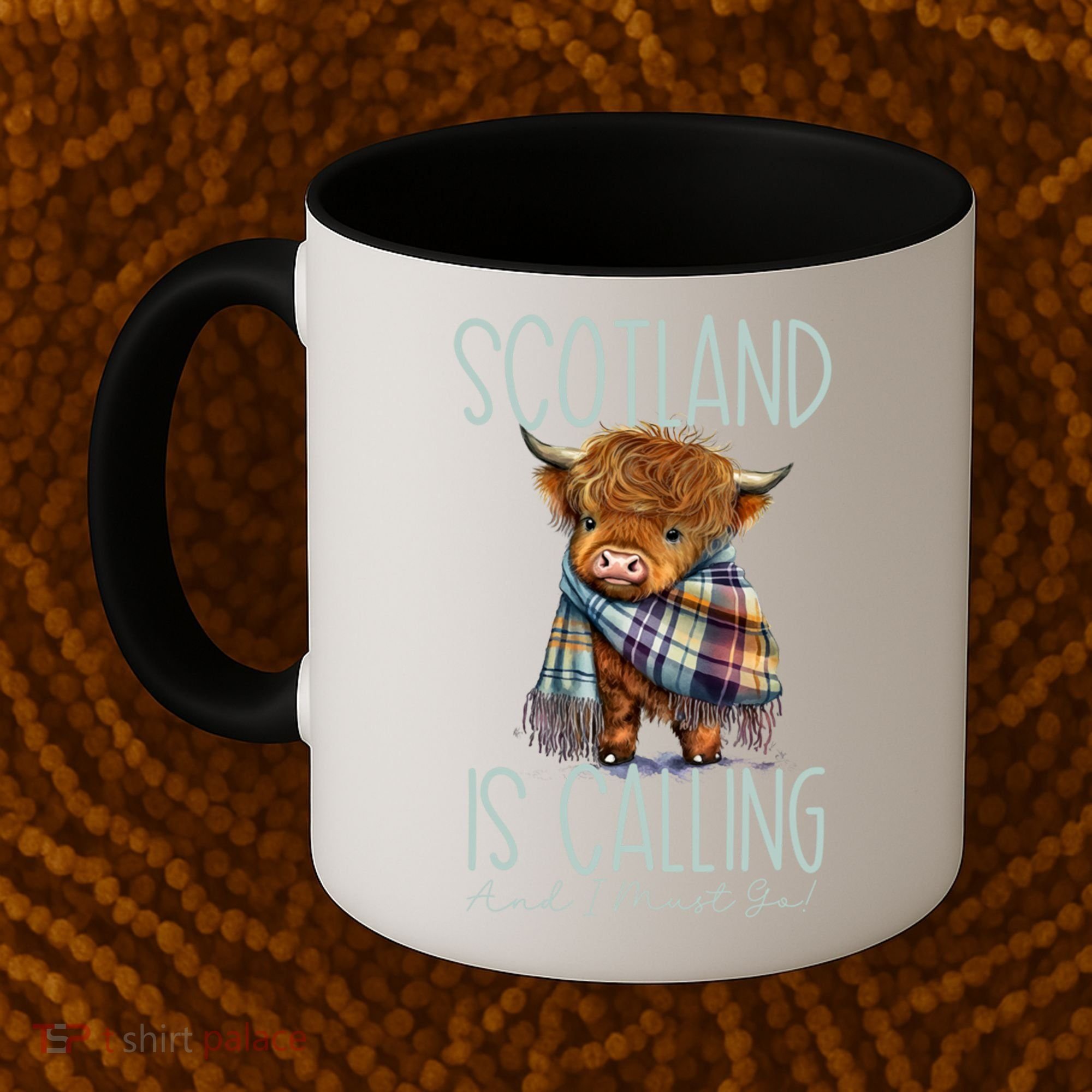 Scotland Is Calling And I Must Go! Highland Cow Gift Coffee Mug