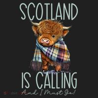 Scotland Is Calling And I Must Go! Highland Cow Gift Beanie thumb 2