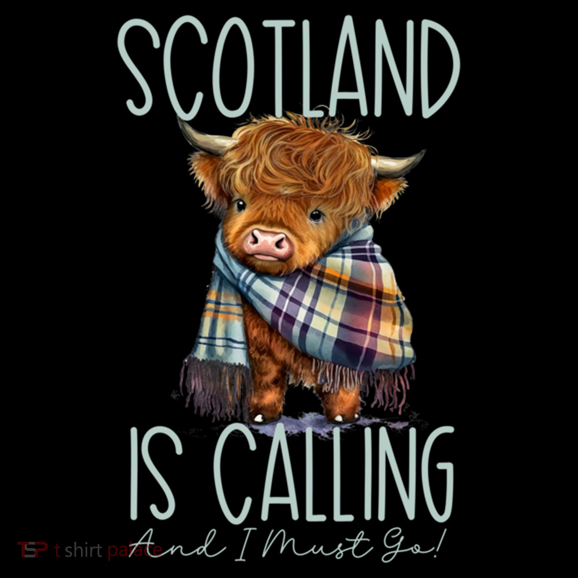 Scotland Is Calling And I Must Go! Highland Cow Gift Women's Hoodie