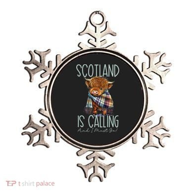 Scotland Is Calling And I Must Go! Highland Cow Gift Ornament