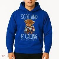Scotland Is Calling And I Must Go! Highland Cow Gift Hoodie thumb 2