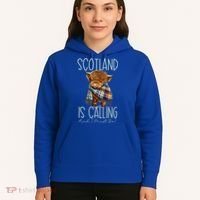 Scotland Is Calling And I Must Go! Highland Cow Gift Hoodie thumb 5