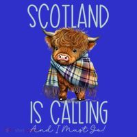 Scotland Is Calling And I Must Go! Highland Cow Gift Sweatshirt thumb 3