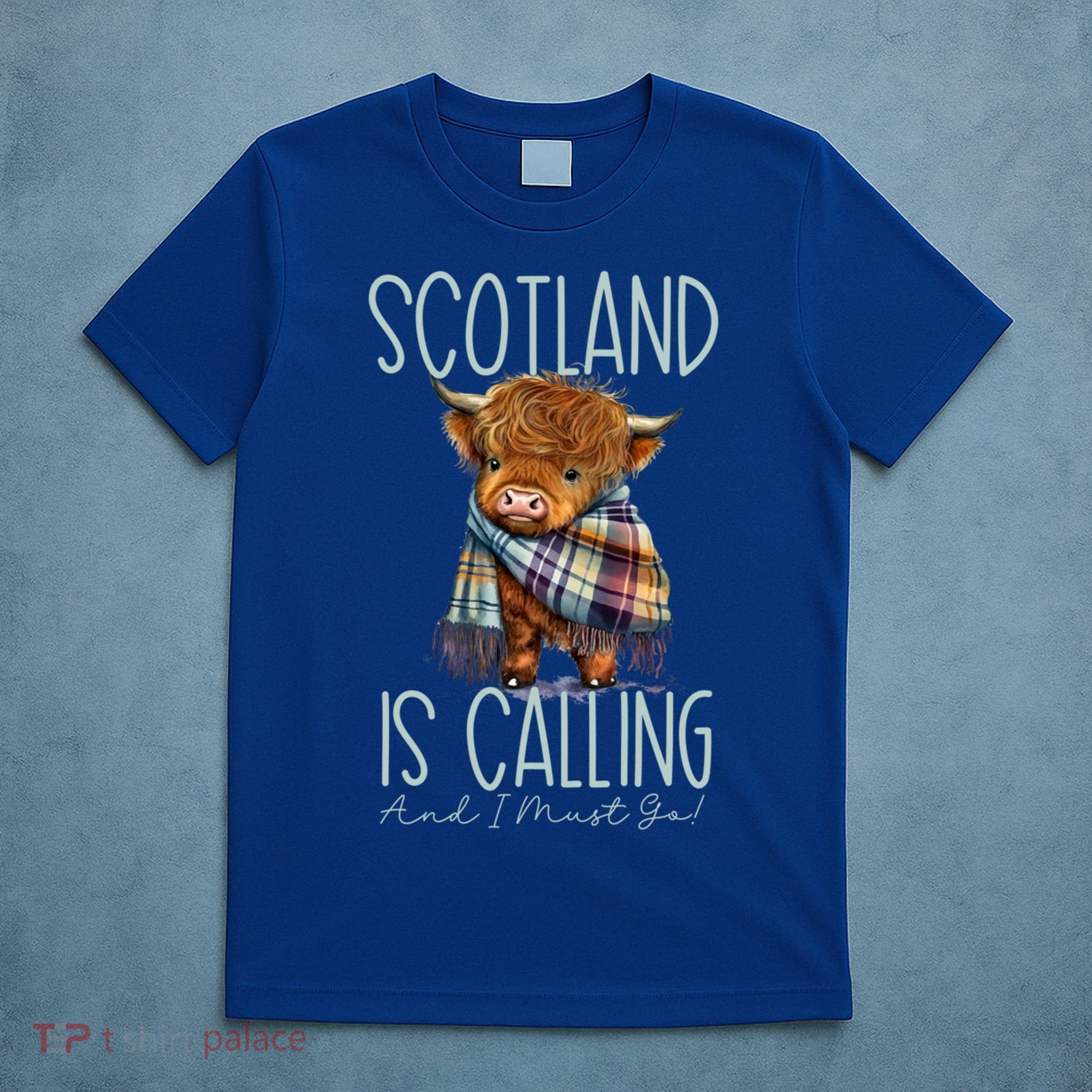 Scotland Is Calling And I Must Go! Highland Cow Gift T-Shirt