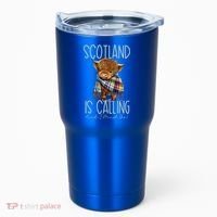 Scotland Is Calling And I Must Go! Highland Cow Gift Tumbler thumb 0
