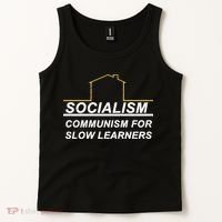 Socialism Is Communism For Slow Learners Tank Top thumb 2