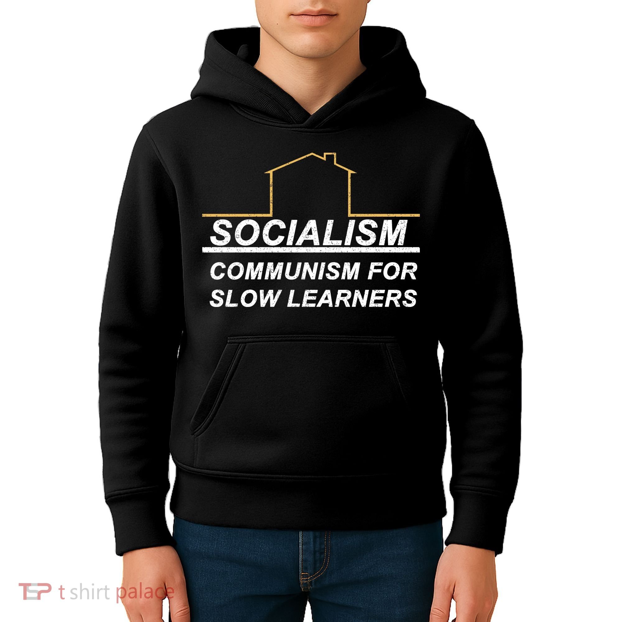 Socialism Is Communism For Slow Learners Kids Hoodie