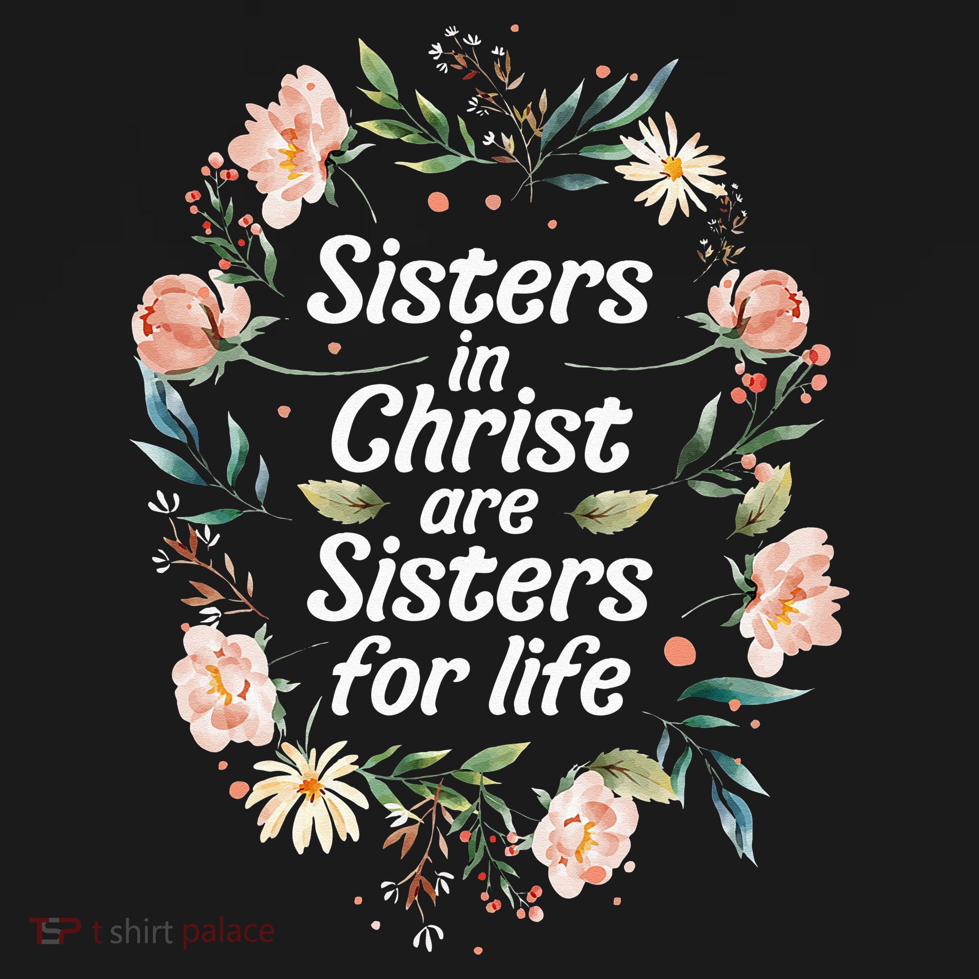 sisters in christ for life cute faithful Women's Tank Top