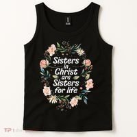 sisters in christ for life cute faithful Tank Top thumb 2