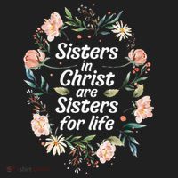 sisters in christ for life cute faithful Golf Towel thumb 3