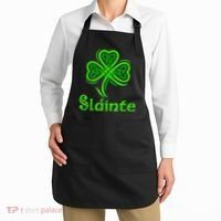 Slainte Irish Cheers Good Health St Patricks Day Slainte Apron thumb 2