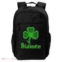Slainte Irish Cheers Good Health St Patricks Day Slainte Backpack thumb 0