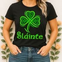 Slainte Irish Cheers Good Health St Patricks Day Slainte Women's T-Shirt thumb 2
