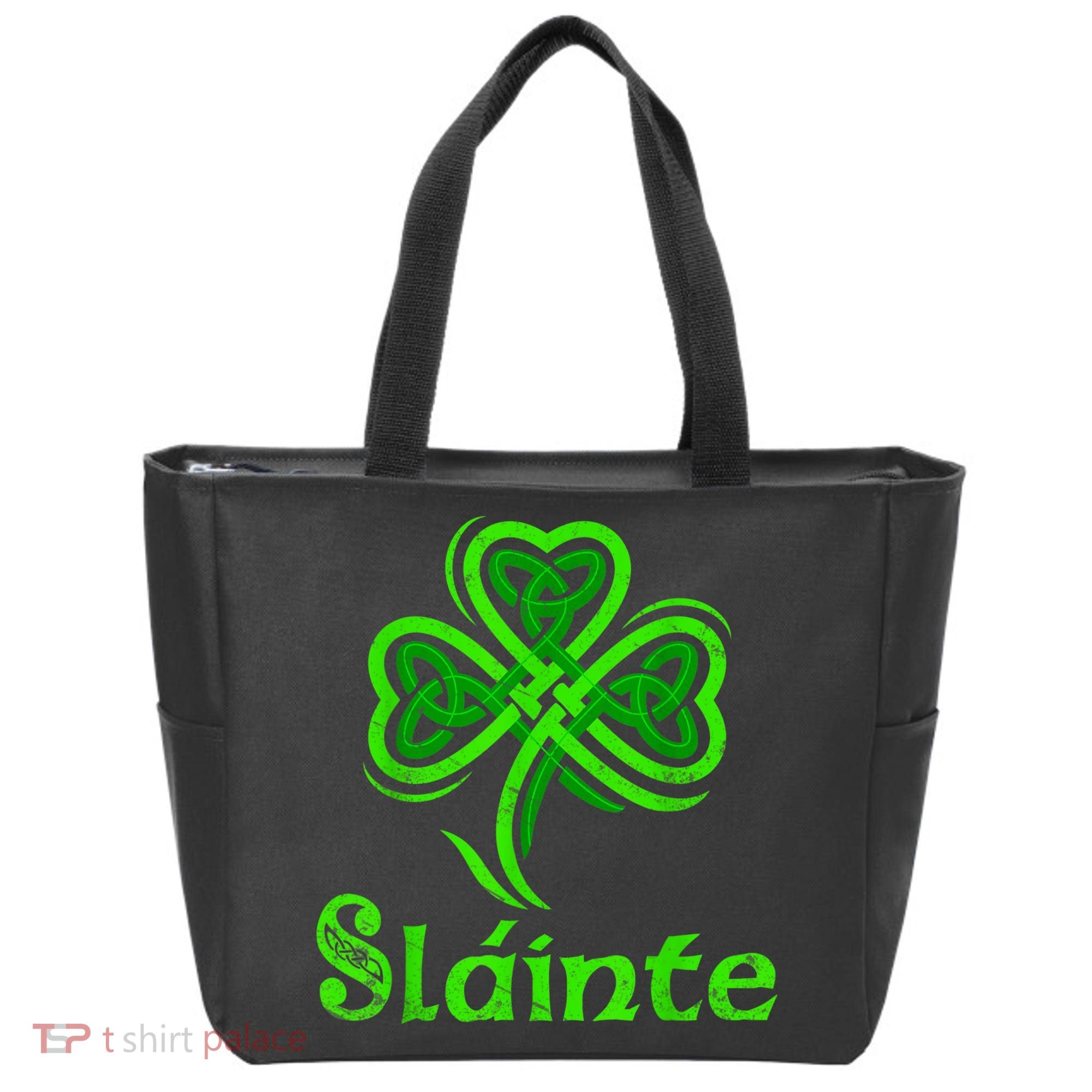Slainte Irish Cheers Good Health St Patricks Day Slainte Tote Bag